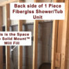 The Solid Mount Grab Bar Mounting System for Fiberglass Showers how it works