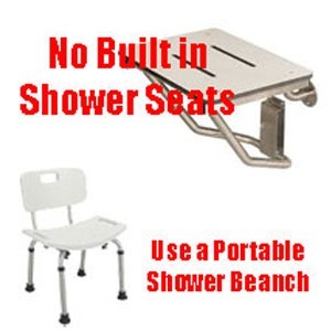 No Shower Seats