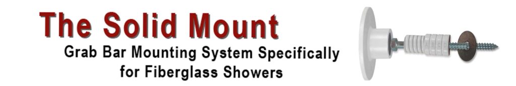 install grab bars in fiberglass showers